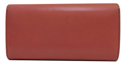 BURBERRY Trench Leather Continental Wallet Blossom Pink