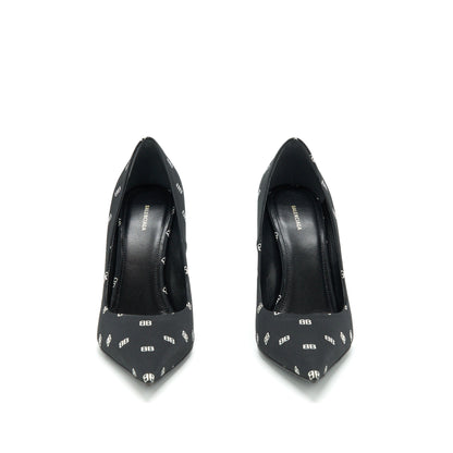 Balenciaga Size 36 Satin Knife Heels Black