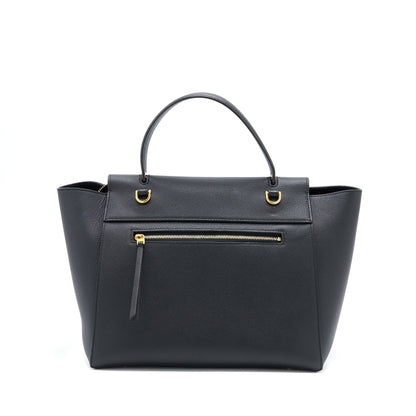 Celine Mini Belt Grained Calfskin Black