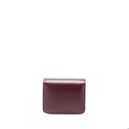 Celine Mini Box Calfskin Burgundy