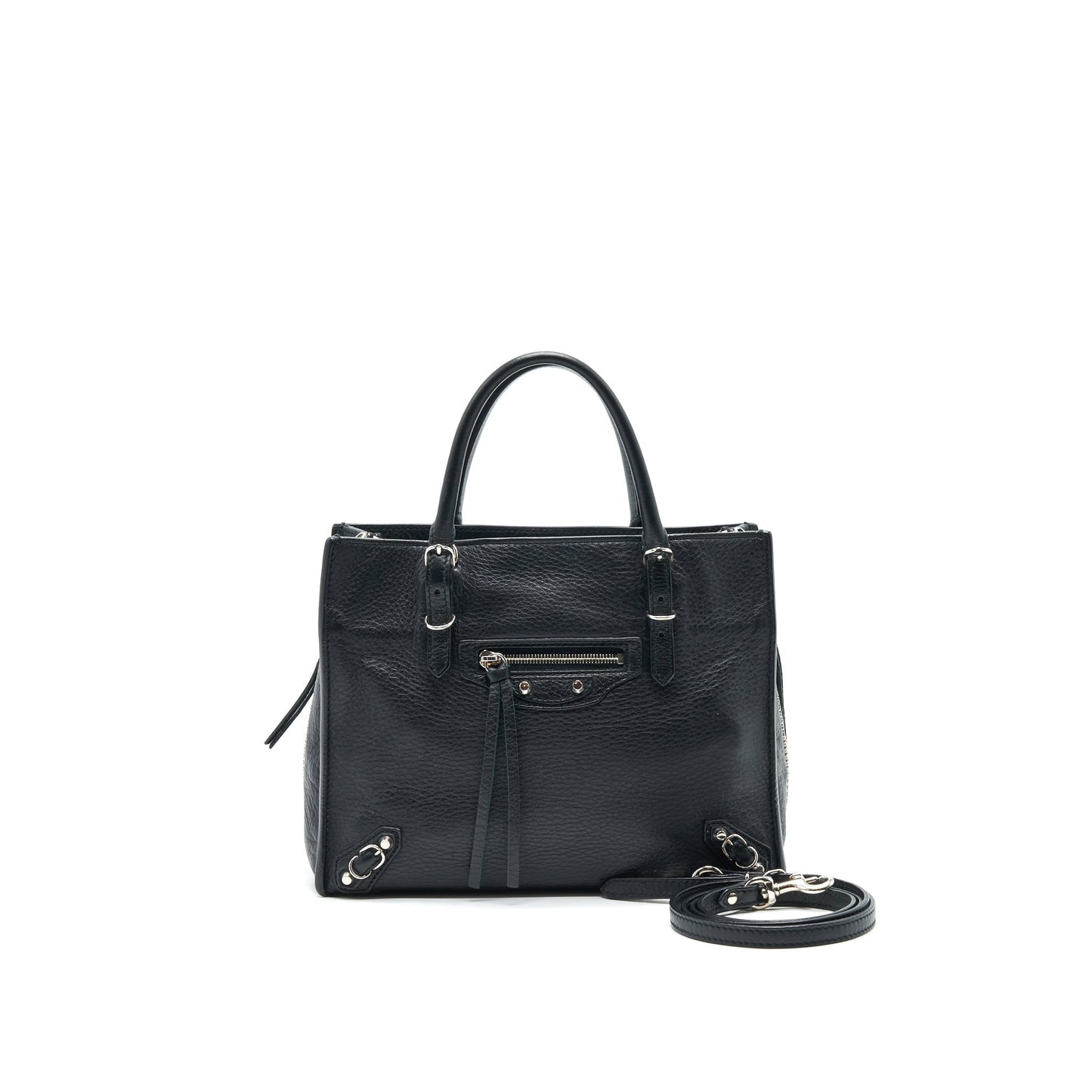 Balenciaga Papier Mini A4 Classic Studs Purse Leather Mini Black