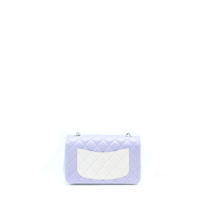 Chanel 21K Mini Rectangular Flap Bag Lambskin Multicolour OmbrÃ© Iridescent SHW (Microchip)