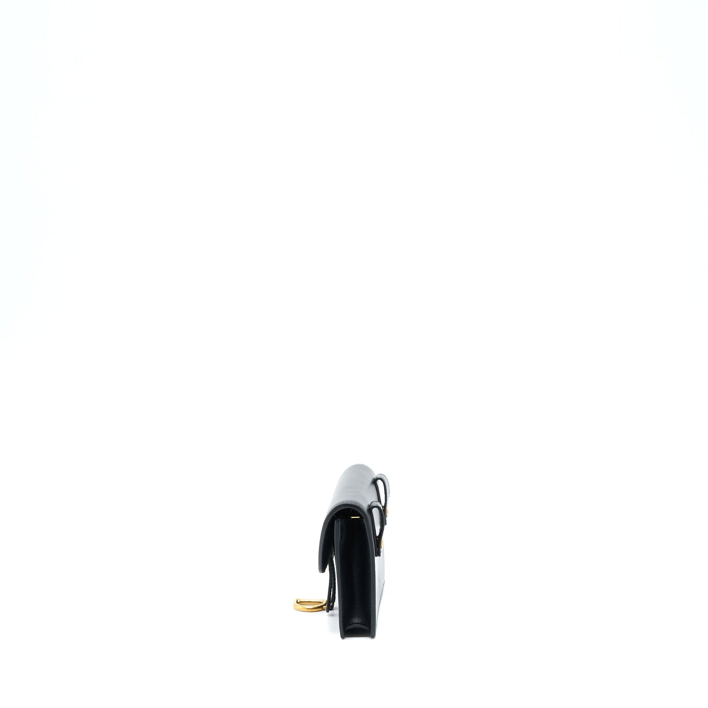 Dior Mini Saddle Belt Purse Calfskin Black