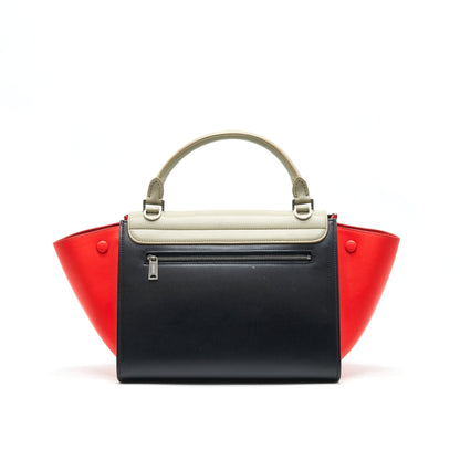 Celine Small Trapeze Purse Multi Color Grey/ Black/ Orange