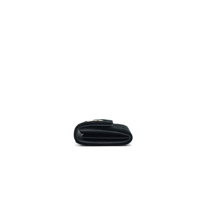 Chanel 21A velvet CC Crystal Logo Card Holder