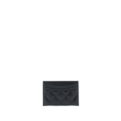 Chanel Class Quilted Card Holder Caviar Black GHW