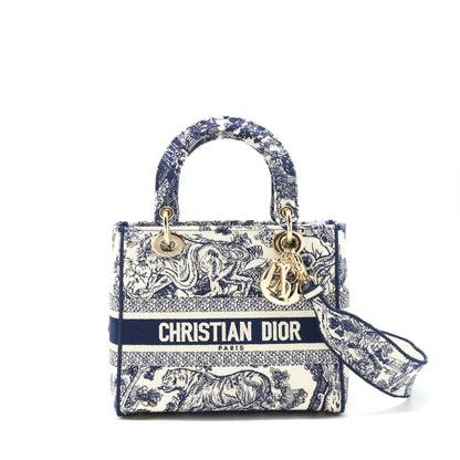 Dior medium lady dior D-lite Purse navy