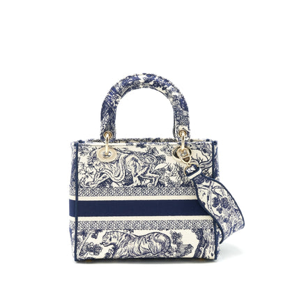Dior medium lady dior D-lite Purse navy