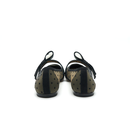 CHRISTIAN DIOR Size 36.5 MISS J'ADIOR NICELY-D ESPADRILLE FLATS