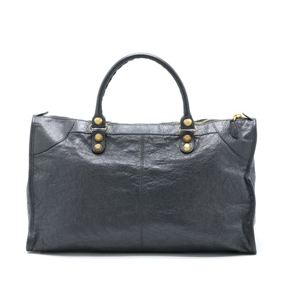 Balenciaga Giant 12 Work City Purse Lambskin Gris Fossile
