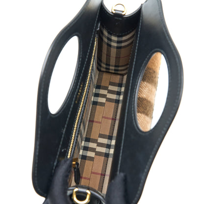 Burberry Check Pocket Purse Cashmere/Leather Multicolour Brown