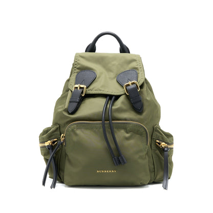 Burberry Medium Rucksack Backpack Nylon Olive Green