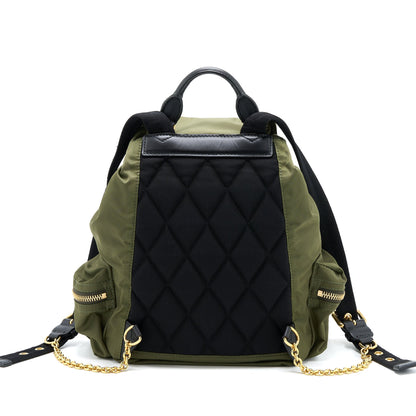 Burberry Medium Rucksack Backpack Nylon Olive Green