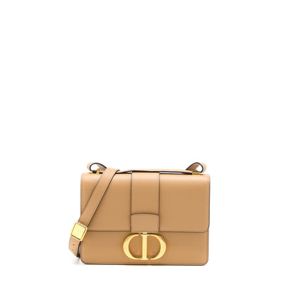 Dior 30 Montaigne Medium Purse Calfskin Dark Beige