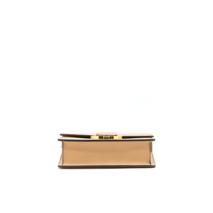Dior 30 Montaigne Medium Purse Calfskin Dark Beige