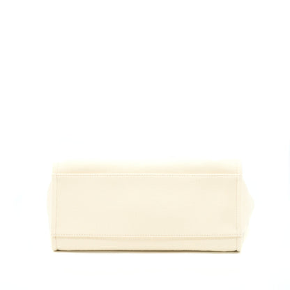 Chanel Deauville Pearl Tote Canvas GHW