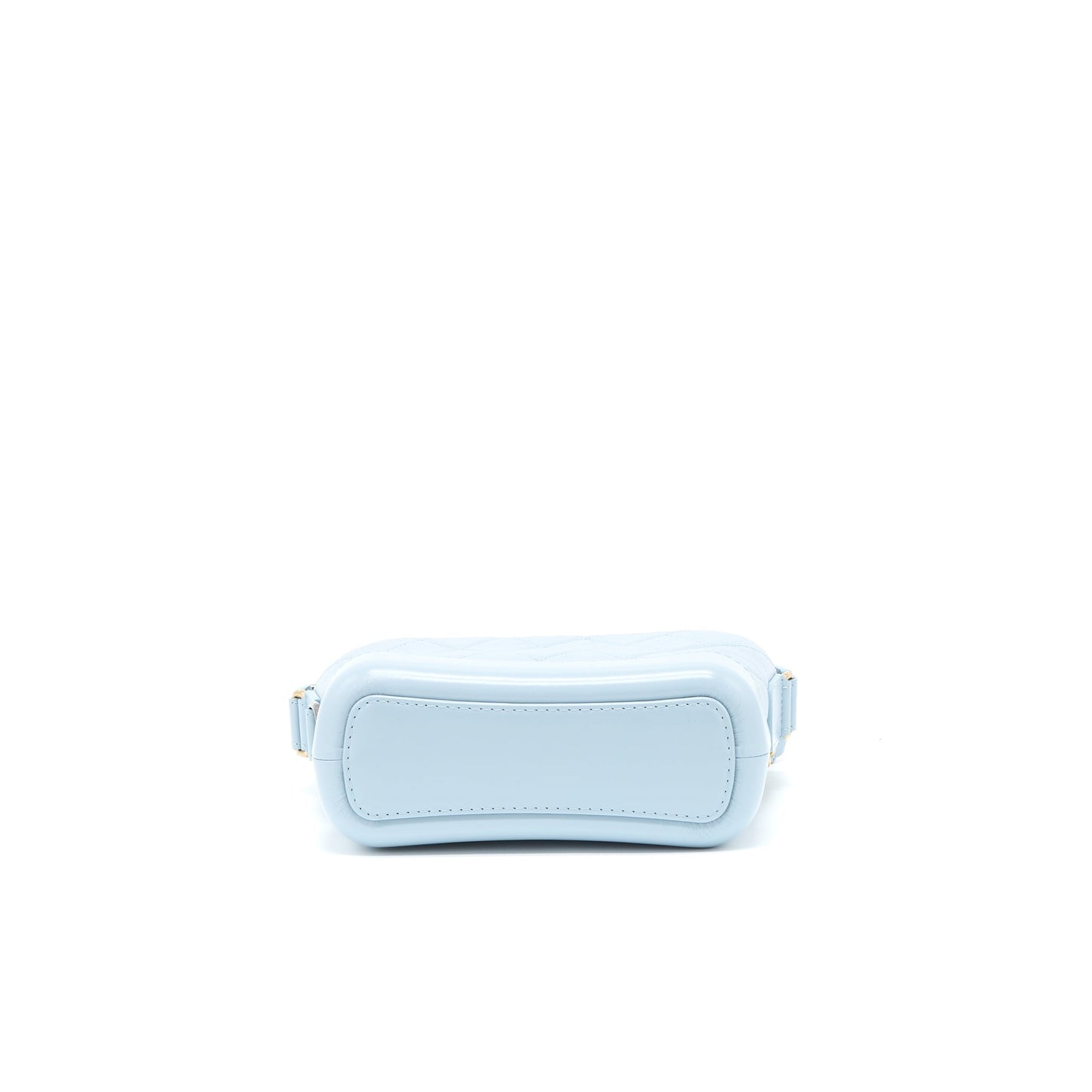 Chanel Small Gabrielle Hobo Bag Lambskin Light Blue Multicolour Hardware