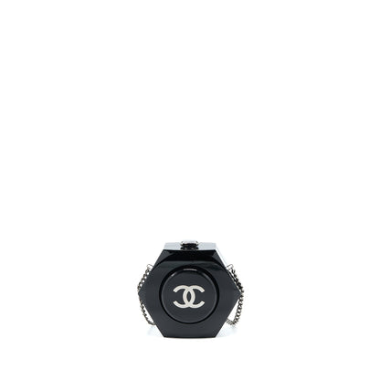 Chanel 18a CC Logo Evening Clutch Black SHW