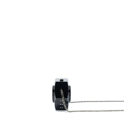 Chanel 18a CC Logo Evening Clutch Black SHW