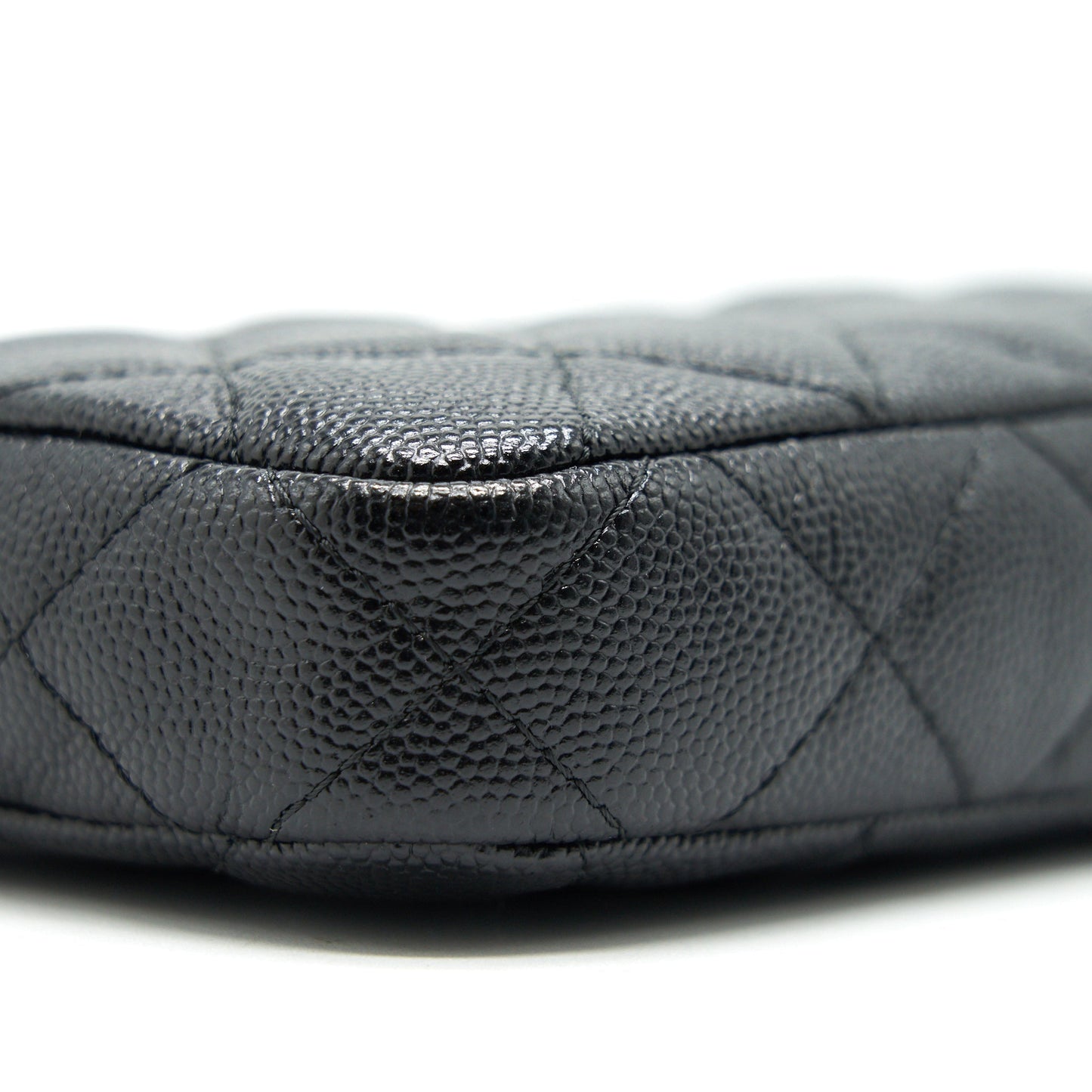 Chanel Double Zip Wallet on Chain Caviar Black LGHW