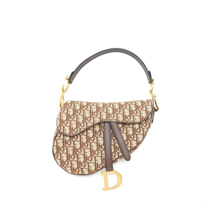 Dior medium saddle Purse brown Oblique