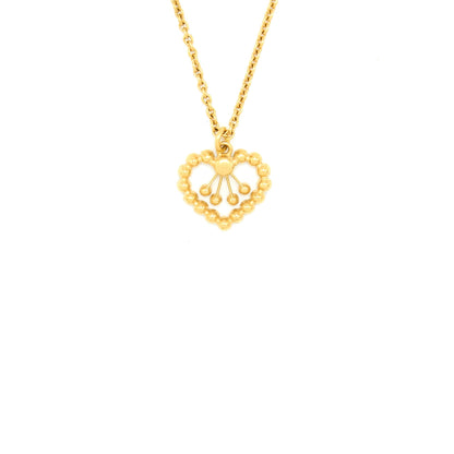 Dior Heart Necklace & Bracelet Multicolour Crystal Gold Tone (Sell in a Set )