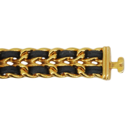 CHANEL 20mm Chain Premiere Stainless Steel Lambskin Quartz Watch Gold