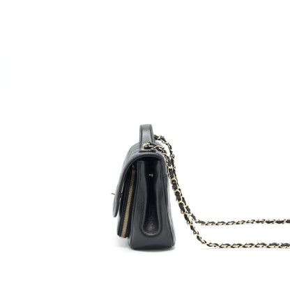 Chanel Medium Business Affinity Bag Caviar Black LGHW (Microchip)