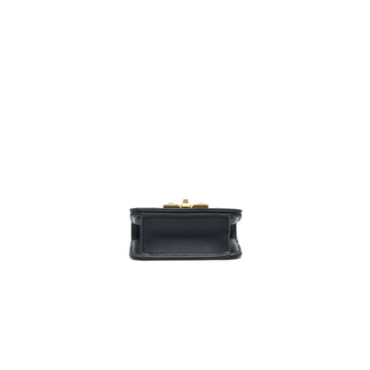 Chanel Small Flap Bag with Calfskin, Pearl , Resin Black GHW
