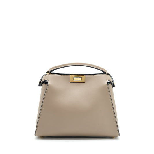 Fendi Peekaboo Purse Light Grey