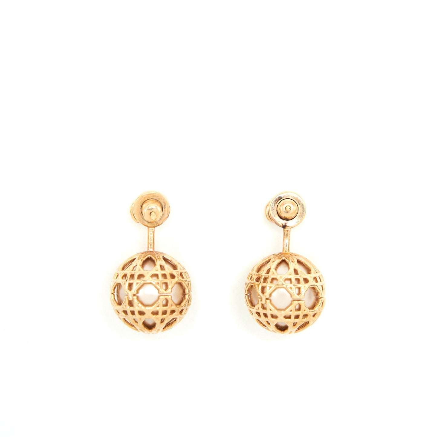 Dior Tribales Earring Pink Gold Tone