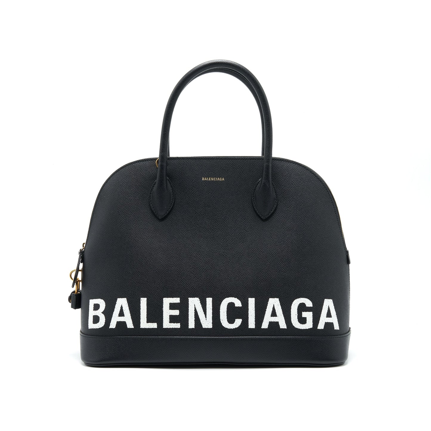 Balenciaga Large Villa Top Handle Tote Purse Black
