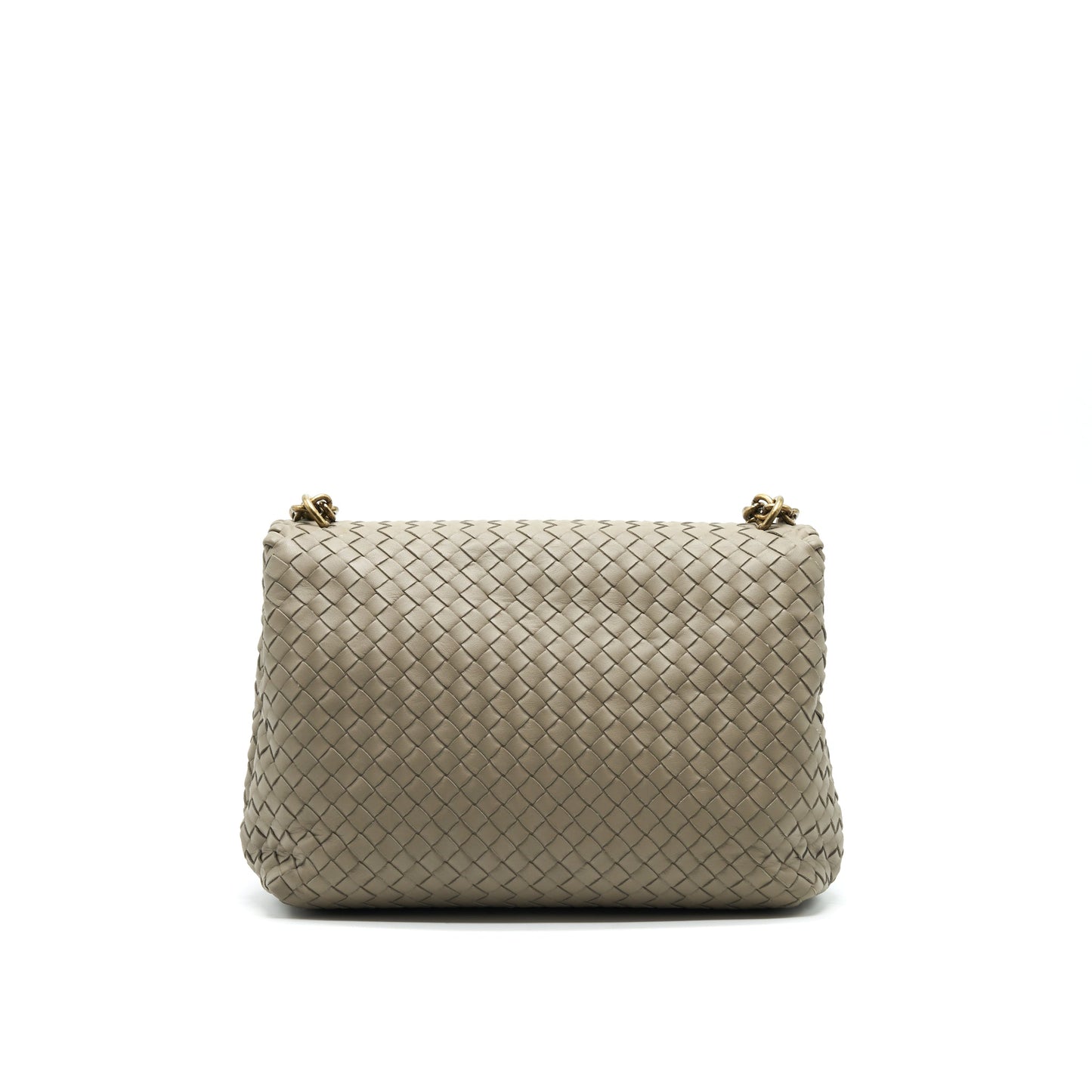 Bottega Veneta Large Olympia Purse Grey