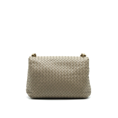 Bottega Veneta Large Olympia Purse Grey