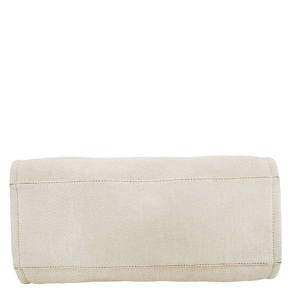 CHANEL Deauville Large Raffia Mixed Fibers Tote Bag Cream