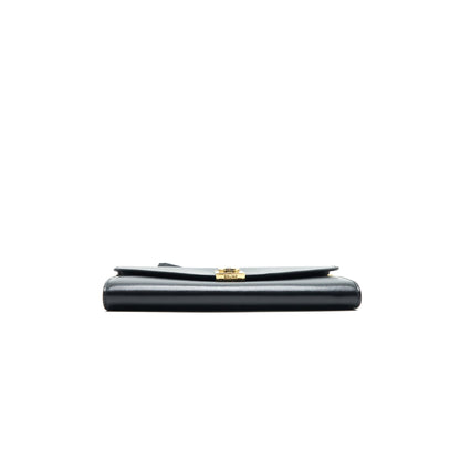 Celine Calfskin C Wallet on Chain Purse Black