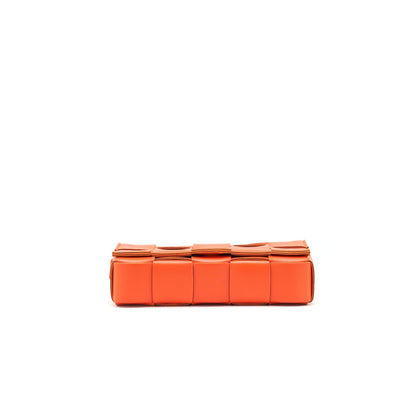 Bottega Veneta Cassette Purse Bright Orange