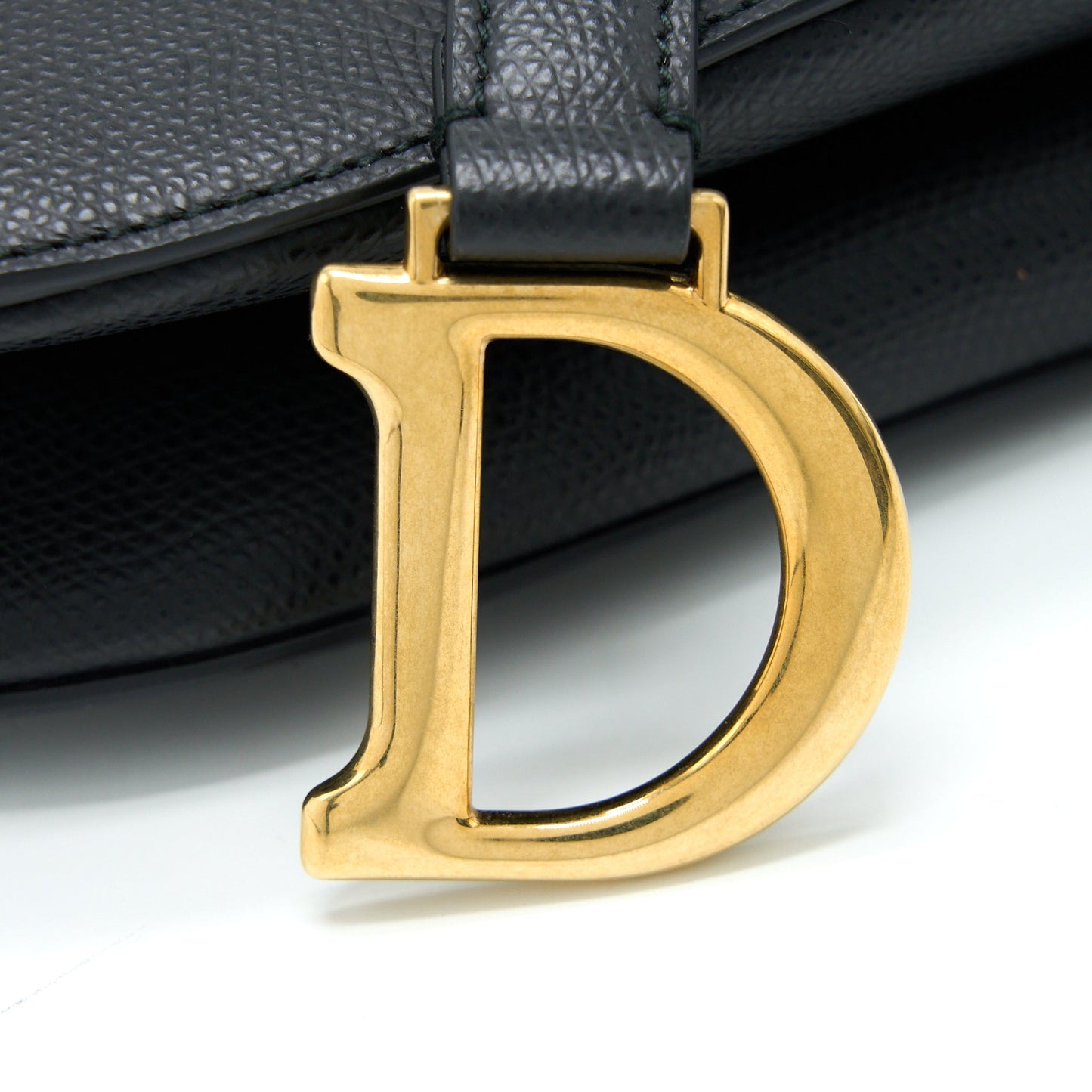 Dior Mini Saddle Purse Calfskin Black
