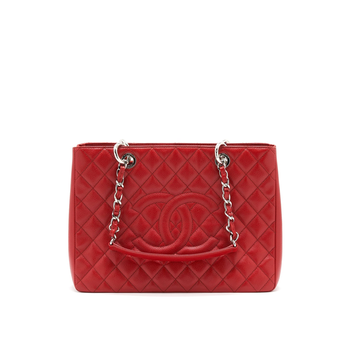 Chanel Grand Shopping Tote caviar Red HW