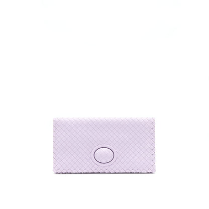 Bottega Veneta Fold Clutch Light Purple