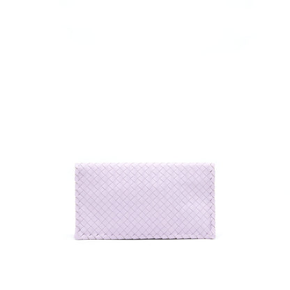 Bottega Veneta Fold Clutch Light Purple