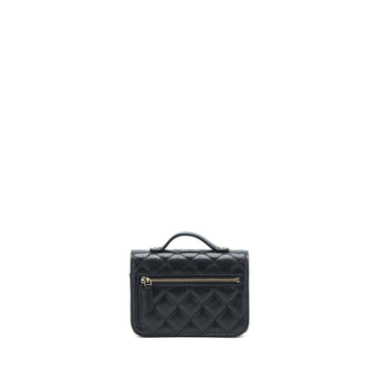 Chanel Mini Business Affinity Caviar Black LGHW (Microchip)