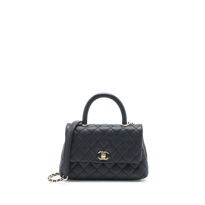 Chanel Small Coco Handle Caviar Black LGHW