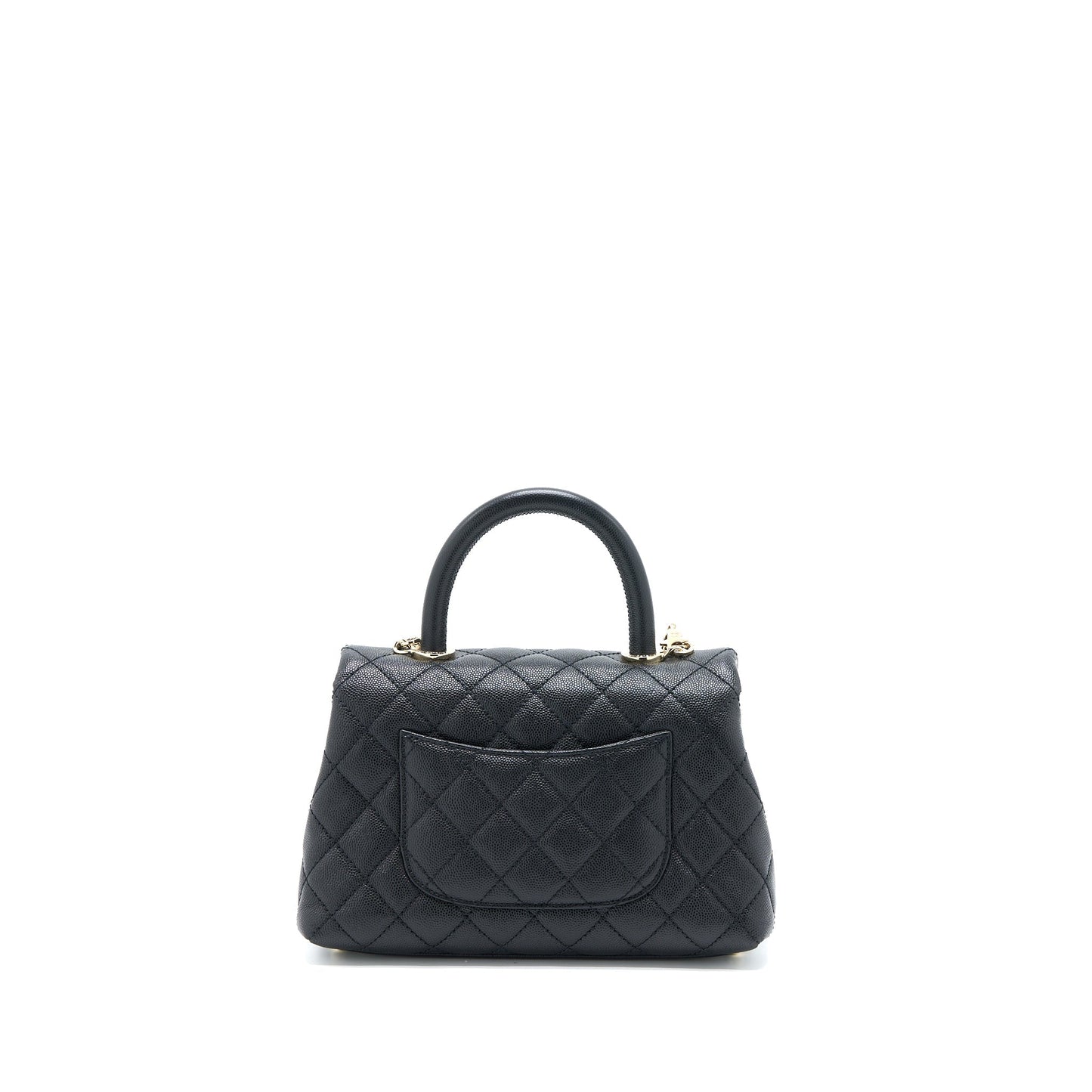 Chanel Small Coco Handle Caviar Black LGHW