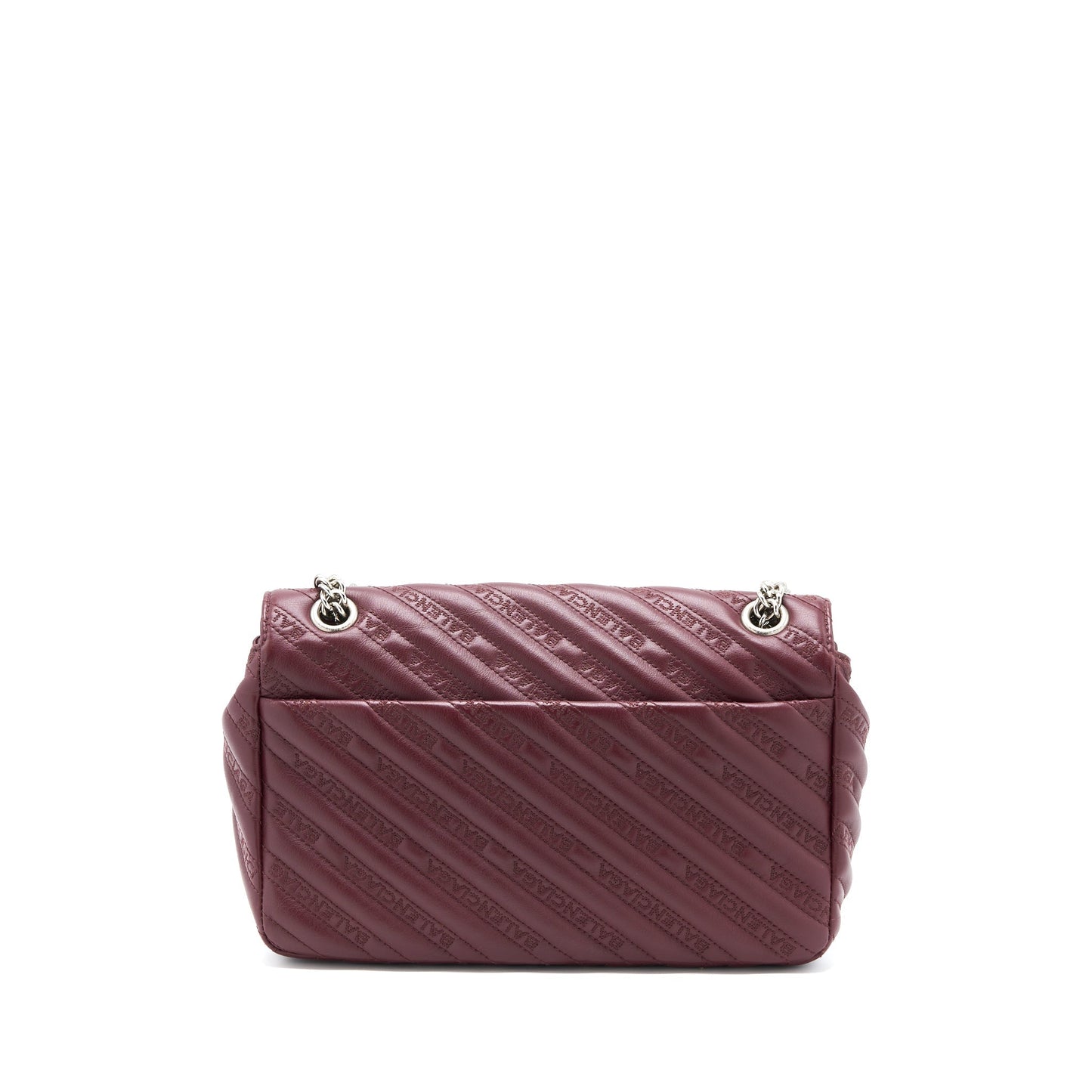 Balenciaga Logo Mini Purse Dark Red