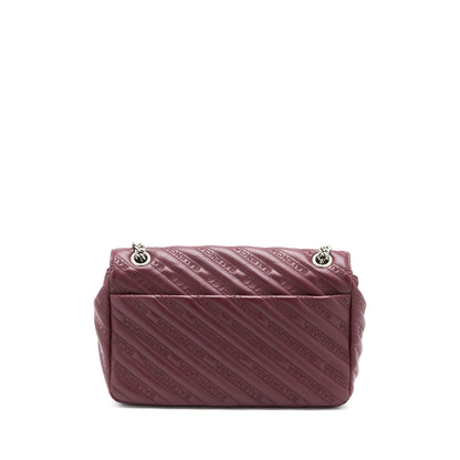 Balenciaga Logo Mini Purse Dark Red