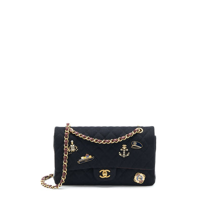 Chanel Medium Classic Double Flap Bag 2018 Metiers dâArt Paris-Hamburg Collection Wool GHW