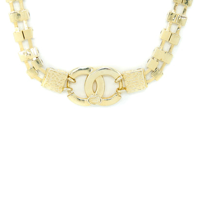 Chanel CC Logo Chocker Crystal/Pearl Gold Tone