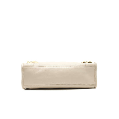BALENCIAGA SMALL METALLIC BEIGE