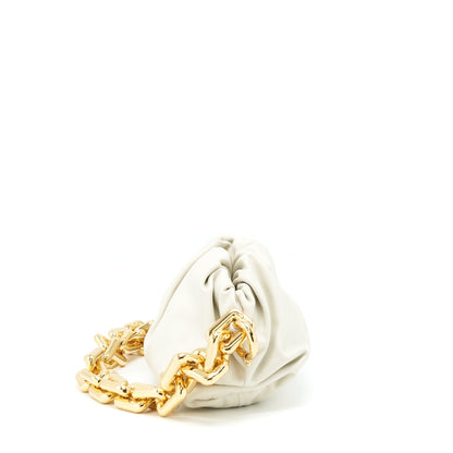 Bottega Veneta Chain Pouch Purse White